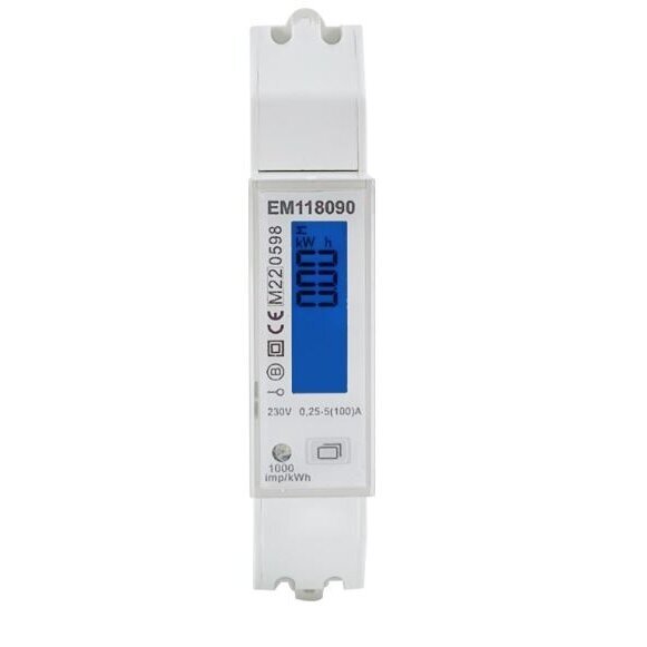 Modułowy | cyfrowy | wielofunkcyjny licznik energii elektrycznej | jednofazowy | 0,25~5(100)A | 230V | wartości wyświetlane w pionowym rzędzie | MID | szyna DIN 2 Modułowy | cyfrowy | wielofunkcyjny licznik energii elektrycznej | jednofazowy | 0,25~5(100)A | 230V | wartości wyświetlane w pionowym rzędzie | MID | szyna DIN 2