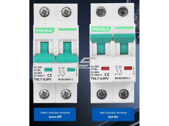 Modulinis apsauginis nuolatinės įtampos automatinis jungiklis saulės moduliams | 2P | 25A | 1000VDC | 6kA | DIN | ES-TXL7-25PV 2 Modulinis apsauginis nuolatinės įtampos automatinis jungiklis saulės moduliams | 2P | 25A | 1000VDC | 6kA | DIN | ES-TXL7-25PV 2