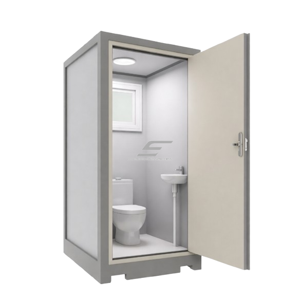 Mobilā sanitārā konteineru WC | tualete ar izlietni | 1120x1220x2255mm 1