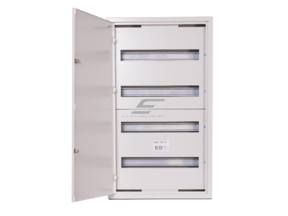 Modulinis elektros paskirstymo skydelis | dėžė | skydas | su spyna | 72 modulių | 440x755x132mm | virštinkinis | plieninis | IP31  1