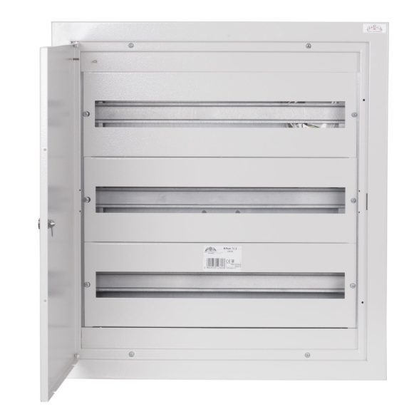 Modułowa rozdzielnica elektryczna | obudowa | 72 moduły | z zamkiem | 585x630x127 mm | podtynkowa | stalowa | IP31 1 Modułowa rozdzielnica elektryczna | obudowa | 72 moduły | z zamkiem | 585x630x127 mm | podtynkowa | stalowa | IP31 1