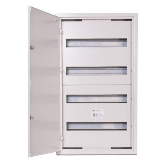 Modulārs elektro sadales skapis | kaste | panelis | ar slēdzeni | 72 moduļi | 440x755x132 mm | virsapmetuma | tērauda | IP31 1 Modulārs elektro sadales skapis | kaste | panelis | ar slēdzeni | 72 moduļi | 440x755x132 mm | virsapmetuma | tērauda | IP31 1