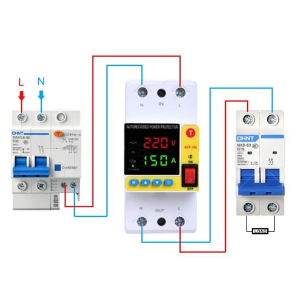 Moodul | digitaalne | multifunktsionaalne pinge | voolu jälgimise | lekkevoolukaitse relee | automaatse taaslülitusega | 1-125A | 110V/230V | DIN 4 Moodul | digitaalne | multifunktsionaalne pinge | voolu jälgimise | lekkevoolukaitse relee | automaatse taaslülitusega | 1-125A | 110V/230V | DIN 4