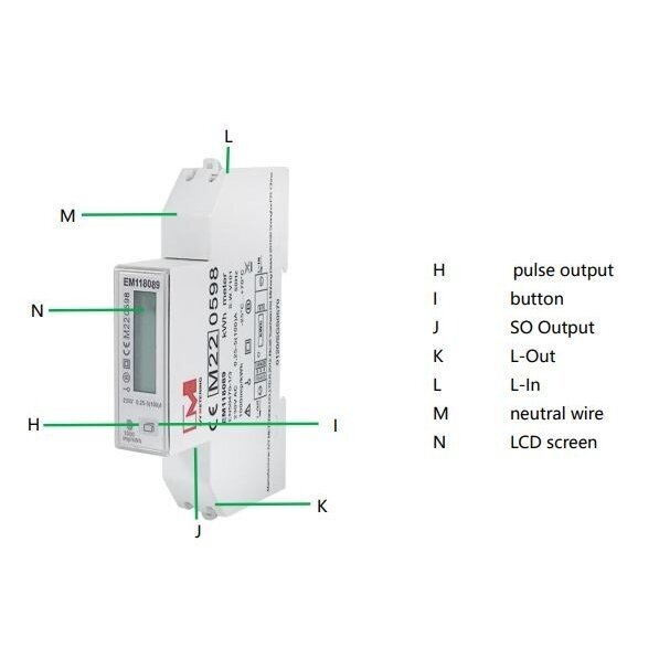 Modułowy | cyfrowy | wielofunkcyjny licznik energii elektrycznej | jednofazowy | 0,25~5(100)A | 230V | wartości wyświetlane w pionowym rzędzie | MID | szyna DIN 3 Modułowy | cyfrowy | wielofunkcyjny licznik energii elektrycznej | jednofazowy | 0,25~5(100)A | 230V | wartości wyświetlane w pionowym rzędzie | MID | szyna DIN 3