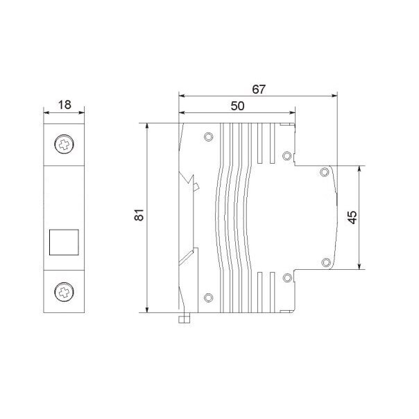 Modułowa diodowa lampa wskaźnikowa | zielona | 230V | IP20 | EVO FMI3 Promfactor Baltic FMIG230 1