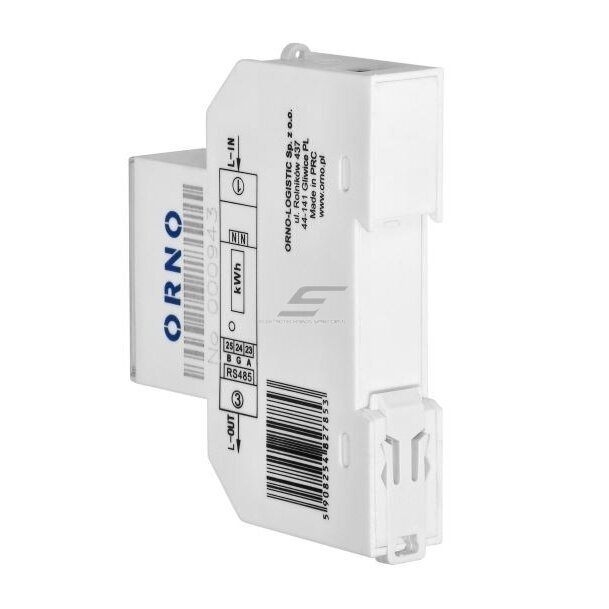 Modulārs | digitālais elektroenerģijas skaitītājs | vienfāzes | 100A | 230V | 4 tarifi | vertikāls displejs | saules sistēmām | RS485 Modbus RTU | MID | IP51 | DIN sliede | Orno | OR-WE-526 | 5908254827853 1 Modulārs | digitālais elektroenerģijas skaitītājs | vienfāzes | 100A | 230V | 4 tarifi | vertikāls displejs | saules sistēmām | RS485 Modbus RTU | MID | IP51 | DIN sliede | Orno | OR-WE-526 | 5908254827853 1