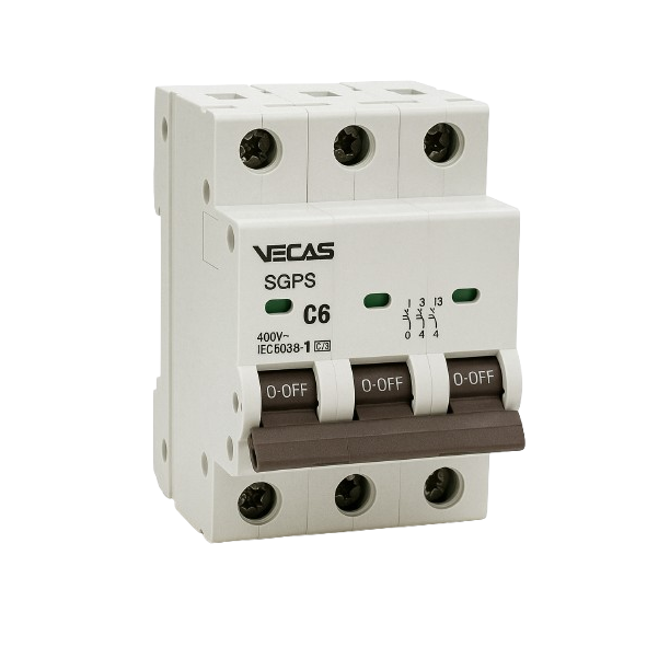Moduļu automātiskais slēdzis 3P | 25A | C | 6kA | DIN | MCB Vecas Moduļu automātiskais slēdzis 3P | 25A | C | 6kA | DIN | MCB Vecas
