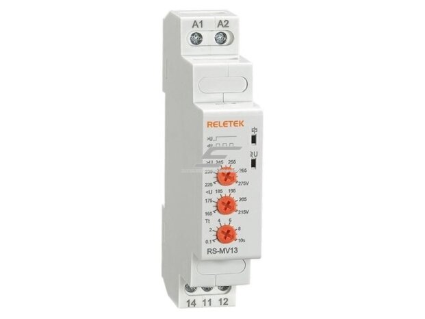 Modulinė įtampos kontrolės relė | viršįtampių ir žemos įtampos apsauga | 1F | 8A | 230VAC | 225-275V | 165-215V | mechaninė | DIN Modulinė įtampos kontrolės relė | viršįtampių ir žemos įtampos apsauga | 1F | 8A | 230VAC | 225-275V | 165-215V | mechaninė | DIN