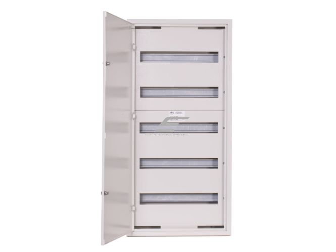 Modulinis elektros paskirstymo skydelis | dėžė | skydas | su spyna | 90 modulių | 440x905x132mm | virštinkinis | plieninis | IP31   1