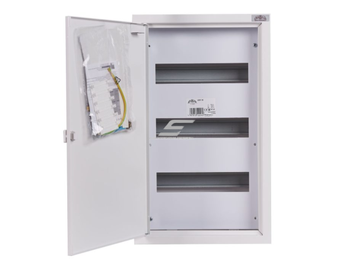 Modulinis elektros paskirstymo skydelis | dėžė | skydas | 36 modulių | 310x520x130mm | virštinkinis | plieninis | IP31 1 Modulinis elektros paskirstymo skydelis | dėžė | skydas | 36 modulių | 310x520x130mm | virštinkinis | plieninis | IP31 1