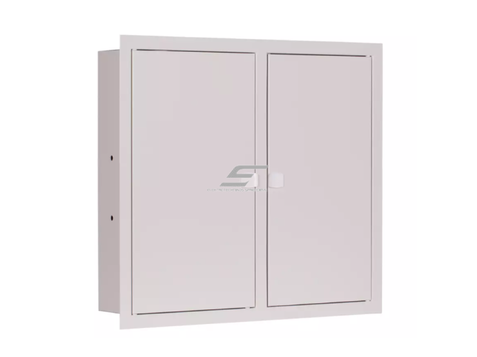 Modulinis elektros paskirstymo skydelis | dėžė | 72 modulių | dvigubos durys | 530x595x120mm | potinkinis | plieninis | IP31