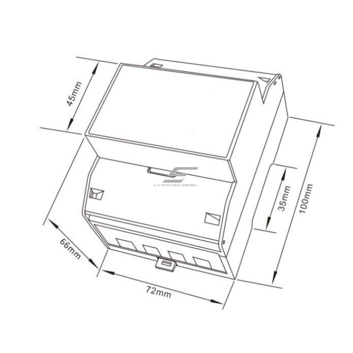 Modulārs trīsfāžu daudzfunkciju elektroenerģijas skaitītājs | 100 A | 3×230/400 V | M-Bus | MID | DIN | VEXEN ESM3100DMB 2 Modulārs trīsfāžu daudzfunkciju elektroenerģijas skaitītājs | 100 A | 3×230/400 V | M-Bus | MID | DIN | VEXEN ESM3100DMB 2