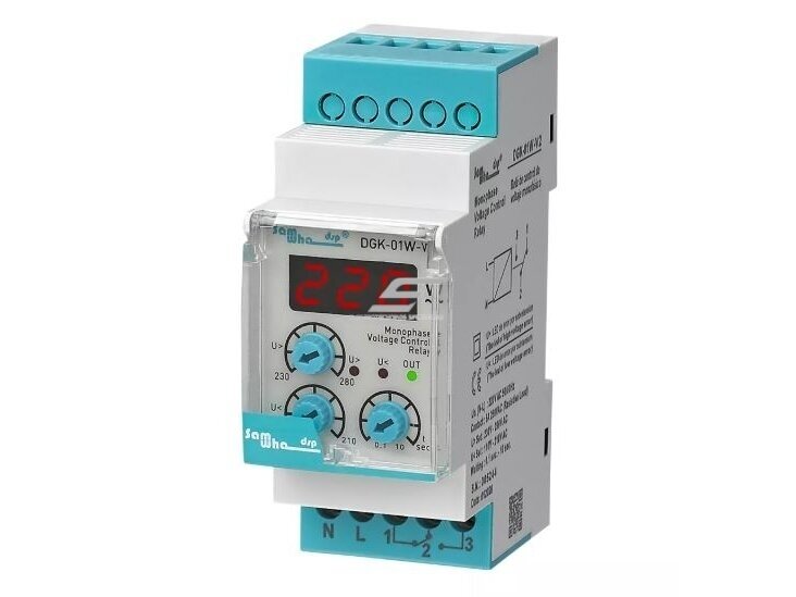 Modulinė | skaitmeninė | įtampos kontrolės | apsaugos relė | 230V | 230-280V | 150-210V | DIN Modulinė | skaitmeninė | įtampos kontrolės | apsaugos relė | 230V | 230-280V | 150-210V | DIN