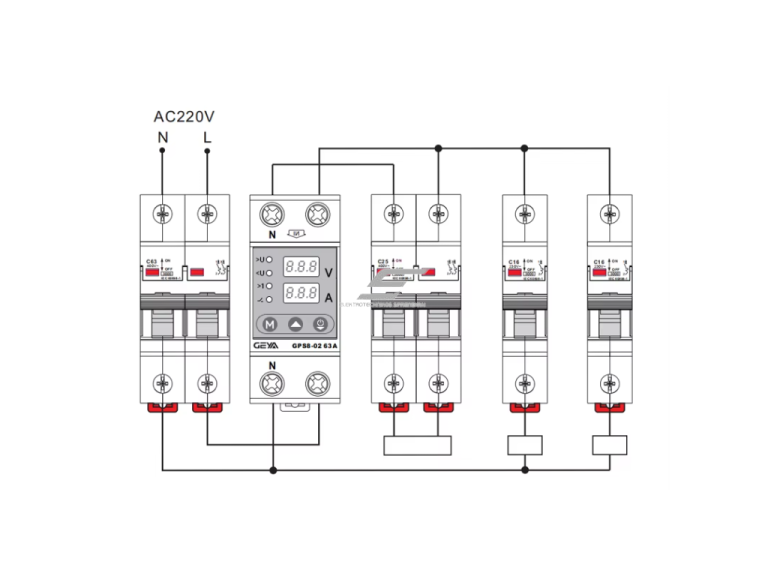 Modulinė įtampos kontrolės relė | skaitmeninė | viršįtampio ir įtampos kritimo apsauga | 1P | 50A | 230VAC | DIN | automatinis atsistatymas 4 Modulinė įtampos kontrolės relė | skaitmeninė | viršįtampio ir įtampos kritimo apsauga | 1P | 50A | 230VAC | DIN | automatinis atsistatymas 4