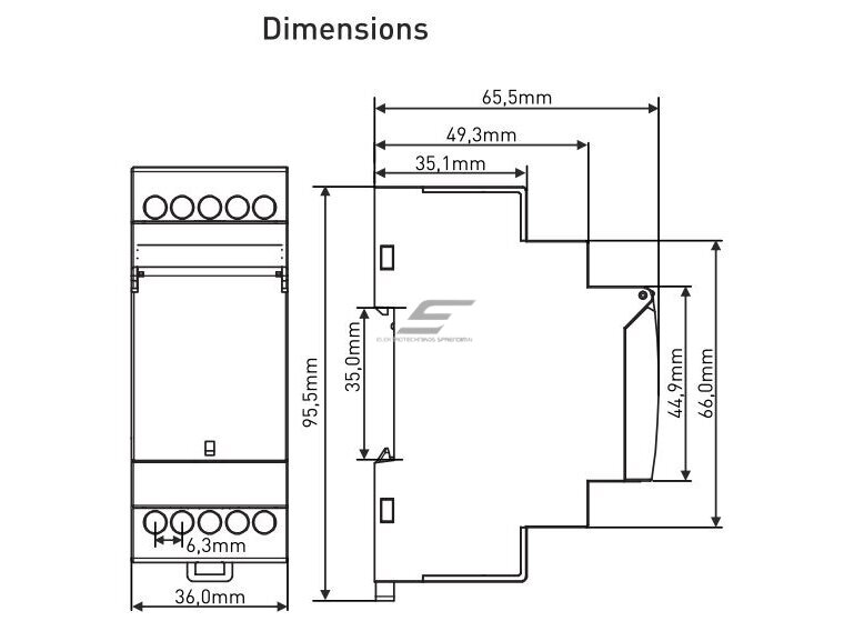 Modulinė | skaitmeninė | įtampos kontrolės | fazių sekos apsaugos relė | 3x380V | 260-370V | 400-510V | DIN 3 Modulinė | skaitmeninė | įtampos kontrolės | fazių sekos apsaugos relė | 3x380V | 260-370V | 400-510V | DIN 3