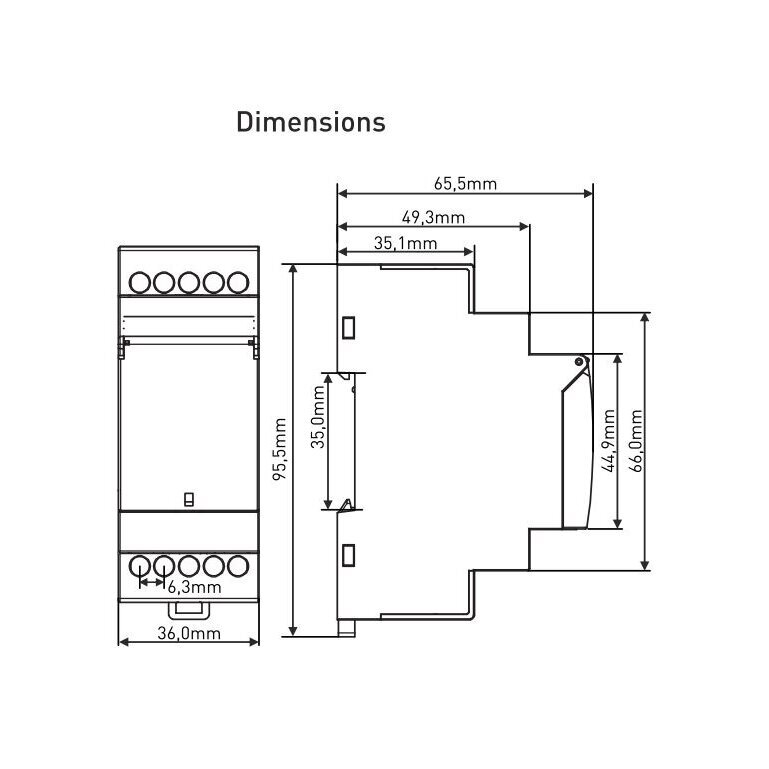 Modular | Digital | Voltage Monitoring | Phase Sequence Protection Relay | 3x380V | 260-370V | 400-510V | DIN 3 Modular | Digital | Voltage Monitoring | Phase Sequence Protection Relay | 3x380V | 260-370V | 400-510V | DIN 3