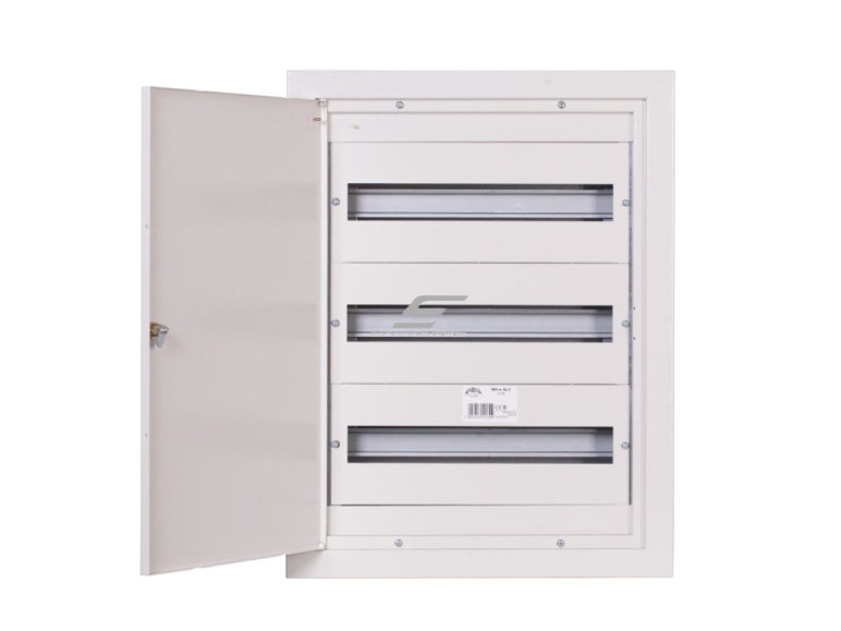 Modulinis elektros paskirstymo skydelis | dėžė | 54 modulių | su spyna | 475x630x127mm | potinkinis | plieninis | IP31  1