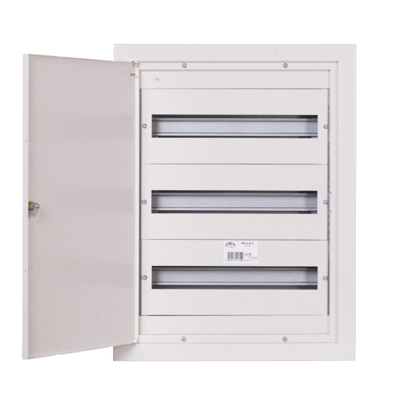 Modulārais elektro sadales skapis | korpuss | 54 moduļi | ar slēdzeni | 475x630x127 mm | iebūvējams | tērauda | IP31 1