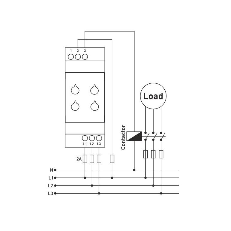 Modular | Digital | Voltage Monitoring | Phase Sequence Protection Relay | 3x380V | 260-370V | 400-510V | DIN 2 Modular | Digital | Voltage Monitoring | Phase Sequence Protection Relay | 3x380V | 260-370V | 400-510V | DIN 2