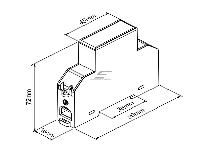 Modulinis | skaitmeninis | multifuncinis elektros energijos skaitiklis | 1F | 0,25~5(100)A | 230V | skaičiai rodomi vertikaliai eilutėje | saulės sistemai | RS485 | MID | DIN 4 Modulinis | skaitmeninis | multifuncinis elektros energijos skaitiklis | 1F | 0,25~5(100)A | 230V | skaičiai rodomi vertikaliai eilutėje | saulės sistemai | RS485 | MID | DIN 4
