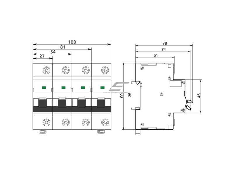 Modulinis automatinis jungiklis | 1P | 2A | C | 10kA | DIN | MCB | EVO FB3-63 | Promfactor Baltic | FB3C1002 | 4779040150742 1 Modulinis automatinis jungiklis | 1P | 2A | C | 10kA | DIN | MCB | EVO FB3-63 | Promfactor Baltic | FB3C1002 | 4779040150742 1