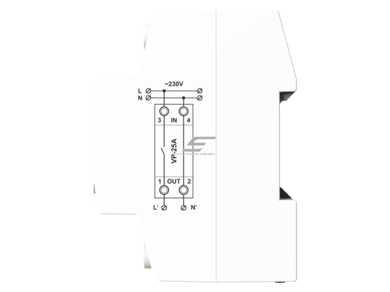 Modulinė | skaitmeninė įtampos kontrolės relė | 1F | 25A | DIN | DigiTOP | G3W | VP-25A 2 Modulinė | skaitmeninė įtampos kontrolės relė | 1F | 25A | DIN | DigiTOP | G3W | VP-25A 2
