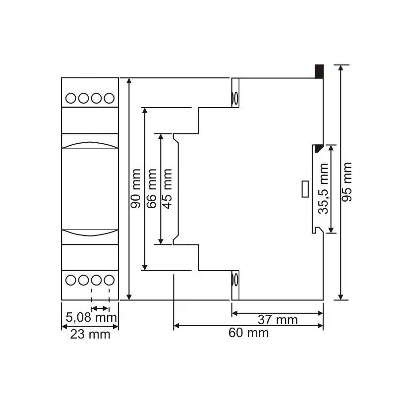 Modulaarne kolmefaasiline faasikontrolli | faasijärjestuse | kaitserelee | 3x380V | faaside asümmeetria 30% | DIN 3 Modulaarne kolmefaasiline faasikontrolli | faasijärjestuse | kaitserelee | 3x380V | faaside asümmeetria 30% | DIN 3