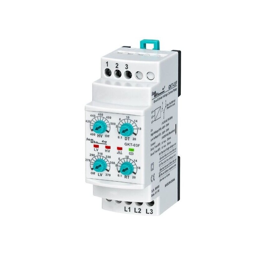 Modular | Digital | Voltage Monitoring | Phase Sequence Protection Relay | 3x380V | 260-370V | 400-510V | DIN Modular | Digital | Voltage Monitoring | Phase Sequence Protection Relay | 3x380V | 260-370V | 400-510V | DIN