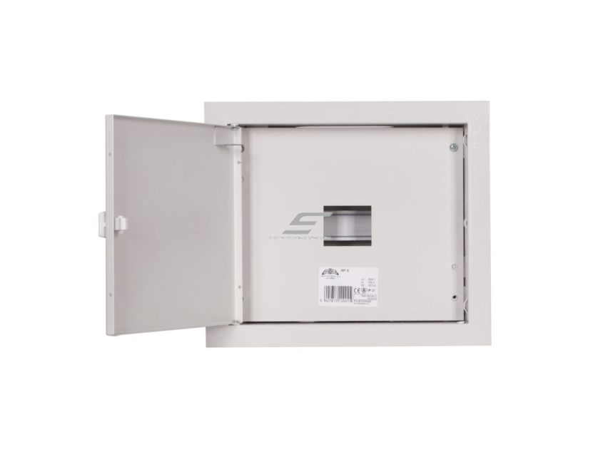 Modulinis elektros paskirstymo skydelis | dėžė | 3 modulių | 320x275x120mm | 3F elektros skaitikliams | potinkinis | plieninis | IP31   1