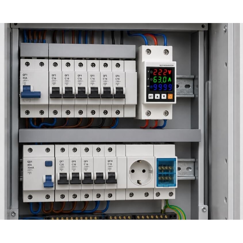 Modular | digital | multifunctional voltage | current control | protection relay | 63A | 230V | DIN | ESTVPS1-63S 7 Modular | digital | multifunctional voltage | current control | protection relay | 63A | 230V | DIN | ESTVPS1-63S 7