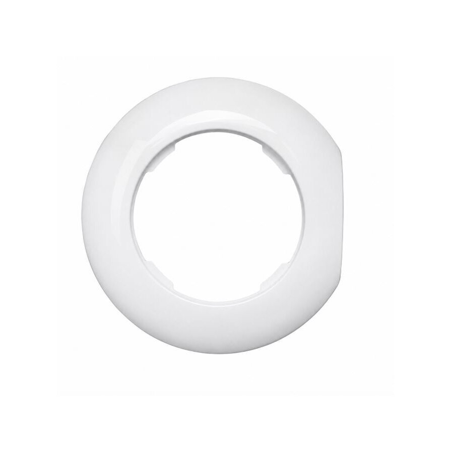 Modular side frame for flush-mounted socket | switch | 1-gang | plastic | retro style | white