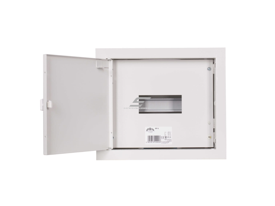 Modulinis elektros paskirstymo skydelis | dėžė | 6 modulių | 275x320x120mm | potinkinis | plieninis | IP31 1
