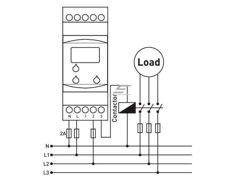 Modulinė | skaitmeninė | įtampos kontrolės | apsaugos relė | 230V | 230-280V | 150-210V | DIN 2