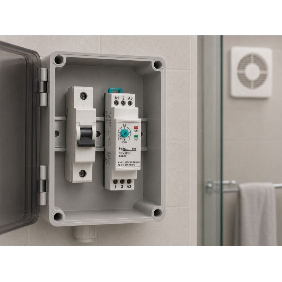 Modular Time Relay | Timer | On-Delay | 0.1-3min | 5A | 150-260VAC / 24VAC/DC | DIN Rail 3