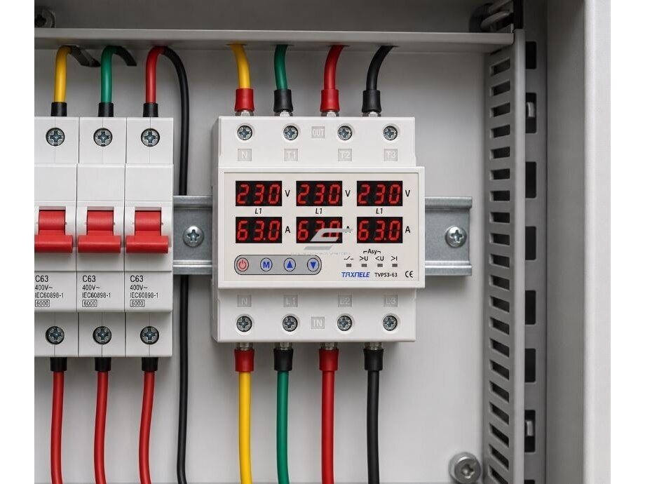Modulinė | skaitmeninė įtampos ir srovės kontrolės | apsaugos | fazių sekos disbalanso relė | 3F | 1-100A | 380V | DIN 5 Modulinė | skaitmeninė įtampos ir srovės kontrolės | apsaugos | fazių sekos disbalanso relė | 3F | 1-100A | 380V | DIN 5