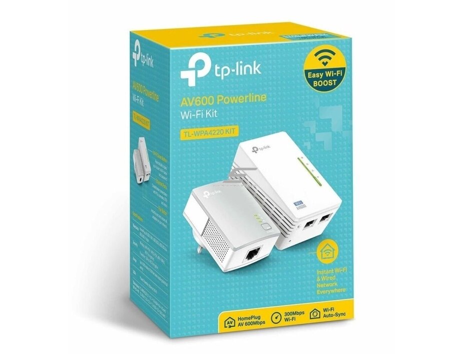 Internetas per 230V elektros tinklą | Powerline | 600Mbit/s | RJ45 | Wi-Fi 300Mbit/s | TP-LINK | TL-WPA4220KIT 4 Internetas per 230V elektros tinklą | Powerline | 600Mbit/s | RJ45 | Wi-Fi 300Mbit/s | TP-LINK | TL-WPA4220KIT 4