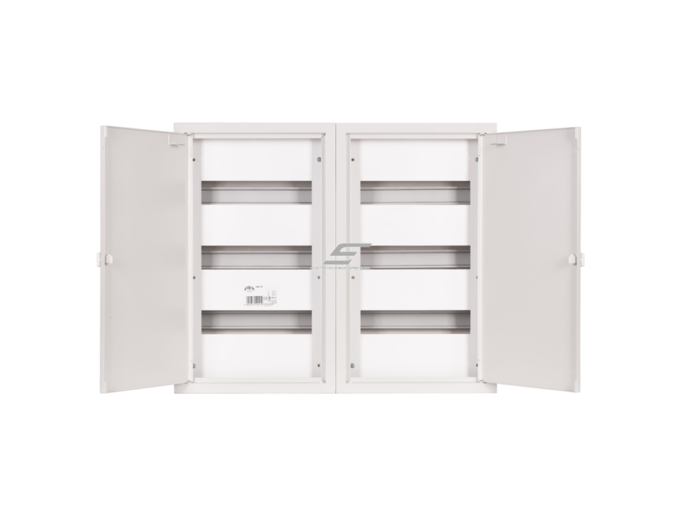 Modulinis elektros paskirstymo skydelis | dėžė | skydas | dvigubos durys | 72 modulių | 620x520x130mm | virštinkinis | plieninis | IP31  1