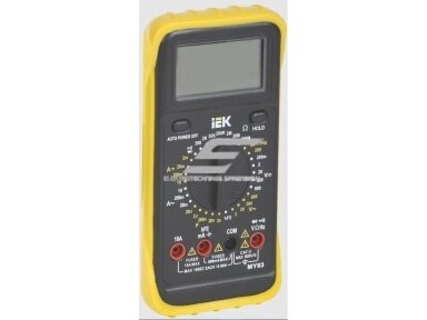 Multimetras su dažnio | talpos | įtampos | diodų tikrinimu | 0,1mV-600V | AC/DC | 1-10A | IEK | PROFESSIONAL | MY63 | TMD-5S-063 | 4606056238891 Multimetras su dažnio | talpos | įtampos | diodų tikrinimu | 0,1mV-600V | AC/DC | 1-10A | IEK | PROFESSIONAL | MY63 | TMD-5S-063 | 4606056238891