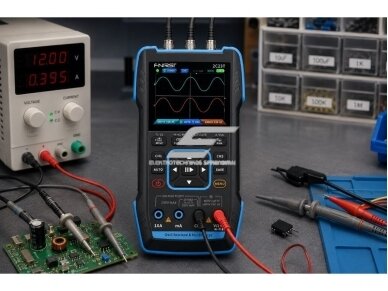 Multifunkcinis multimetras | signalų generatorius | 2 kanalų osciloskopas | 2x10MHz | 50MS/s | 1Hz-2MHz 5 Multifunkcinis multimetras | signalų generatorius | 2 kanalų osciloskopas | 2x10MHz | 50MS/s | 1Hz-2MHz 5