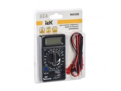 Multimetras su įtampos | diodų tikrinimu | 750VAC | 1000VDC | 0,1-10A | IP20 | IEK | Universal | M830B | TMD-2B-830 | 4606056238938 1 Multimetras su įtampos | diodų tikrinimu | 750VAC | 1000VDC | 0,1-10A | IP20 | IEK | Universal | M830B | TMD-2B-830 | 4606056238938 1