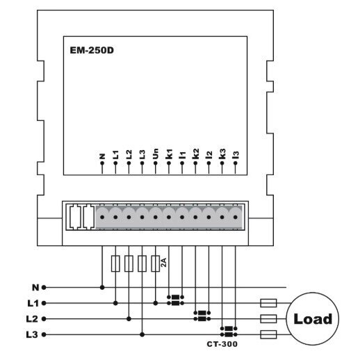 Panel | Digital Multimeter | with 3 Current Transformers (CT) | Current | Voltage | Frequency Meter | 3F | 10-250A | 1-500VAC 2 Panel | Digital Multimeter | with 3 Current Transformers (CT) | Current | Voltage | Frequency Meter | 3F | 10-250A | 1-500VAC 2