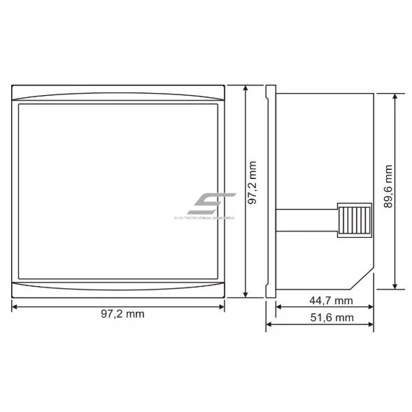 Panel | Digital Multimeter | with 3 Current Transformers (CT) | Current | Voltage | Frequency Meter | 3F | 10-100A | 1-500VAC 1