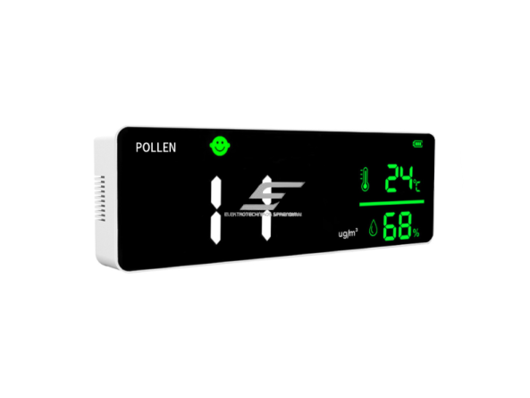 Sieninis 3-in-1 patalpų oro kokybės matuoklis | žiedadulkių / CO₂ / temperatūros ir drėgmės matavimas | NDIR technologija | ABS plastikas Sieninis 3-in-1 patalpų oro kokybės matuoklis | žiedadulkių / CO₂ / temperatūros ir drėgmės matavimas | NDIR technologija | ABS plastikas