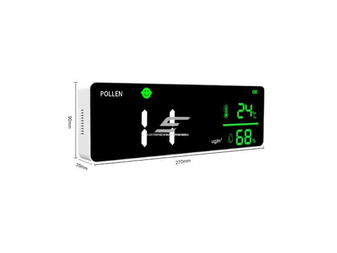 Sieninis 3-in-1 patalpų oro kokybės matuoklis | žiedadulkių / CO₂ / temperatūros ir drėgmės matavimas | NDIR technologija | ABS plastikas 2 Sieninis 3-in-1 patalpų oro kokybės matuoklis | žiedadulkių / CO₂ / temperatūros ir drėgmės matavimas | NDIR technologija | ABS plastikas 2