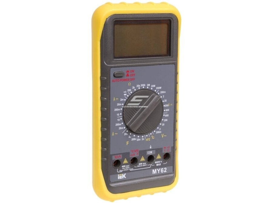 Multimetras su talpos | temperatūros matavimu | įtampos | diodų tikrinimu | 0,1mV-600V | AC/DC | 1-10A | 0...+750°C | IP20 | IEK | PROFESSIONAL | MY62 | TMD-5S-062 Multimetras su talpos | temperatūros matavimu | įtampos | diodų tikrinimu | 0,1mV-600V | AC/DC | 1-10A | 0...+750°C | IP20 | IEK | PROFESSIONAL | MY62 | TMD-5S-062