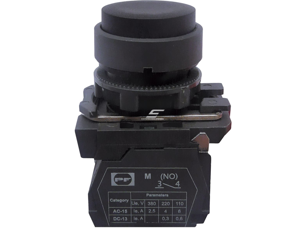 Mygtukas | 22mm | 0,3-8A | 48-400VAC/24-220VDC | 1NO | juodas | IP40 | Promfactor Baltic | FP PCPB bl Pl | 4779040158373 Mygtukas | 22mm | 0,3-8A | 48-400VAC/24-220VDC | 1NO | juodas | IP40 | Promfactor Baltic | FP PCPB bl Pl | 4779040158373