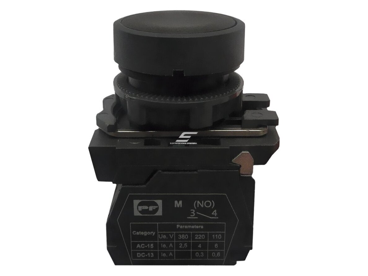 Mygtukas | 22 mm | 1NO | juodas | plastikinis | be pašvietimo | IP40 | be fiksacijos | Promfactor Baltic | FP PCP bl Pl Mygtukas | 22 mm | 1NO | juodas | plastikinis | be pašvietimo | IP40 | be fiksacijos | Promfactor Baltic | FP PCP bl Pl