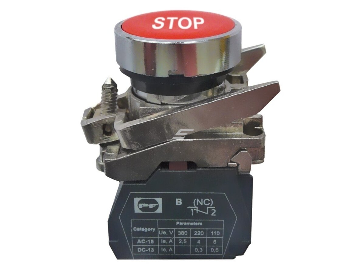Mygtukas | STOP | 22 mm | 1NC | raudonas | metalinis | be pašvietimo | IP40 | be fiksacijos | Promfactor Baltic | FP PCP r Stop Mygtukas | STOP | 22 mm | 1NC | raudonas | metalinis | be pašvietimo | IP40 | be fiksacijos | Promfactor Baltic | FP PCP r Stop
