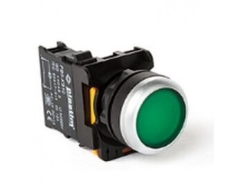 Mygtukas | 22mm | 24V | 1NO | žalias | su pašvietimu | PB0-AW33B5 Mygtukas | 22mm | 24V | 1NO | žalias | su pašvietimu | PB0-AW33B5