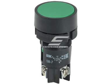 Mygtukas | 22mm | 16A | 400-660V | 1NO/1NC | žalias | BBT40-SB7-K06 | 4606056033045